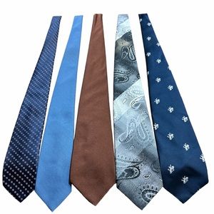 Set 5 Men’s Wembley Men’s Ties Pre Loved EUC Vintage